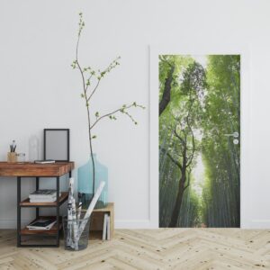 deursticker bamboe oerwoud