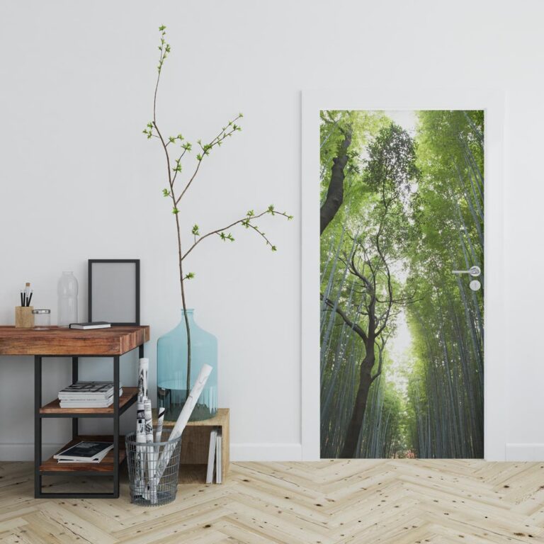 deursticker bamboe oerwoud