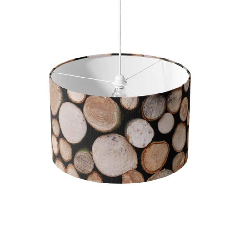 Lampenkap boomstammen
