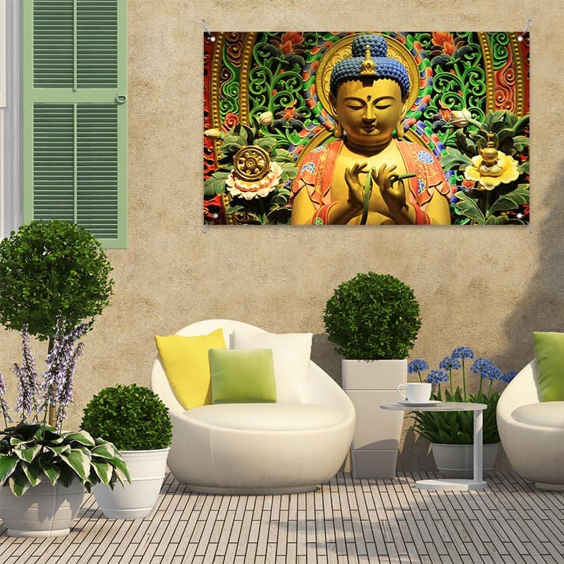 Tuinposter Boeddha. voor jou op maat gemaakt. YouPri.nl