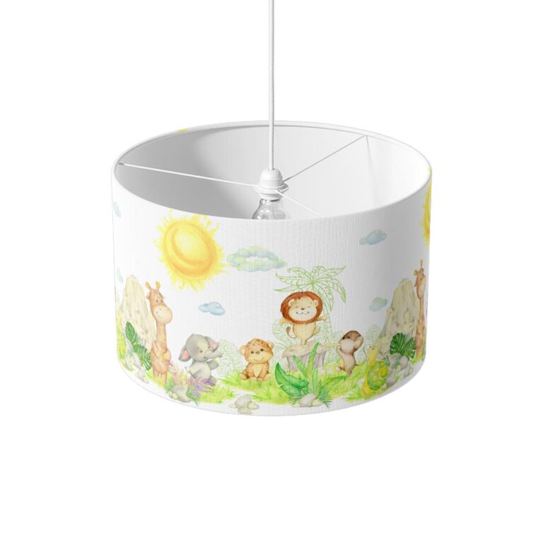 Lampenkap Happy baby animals