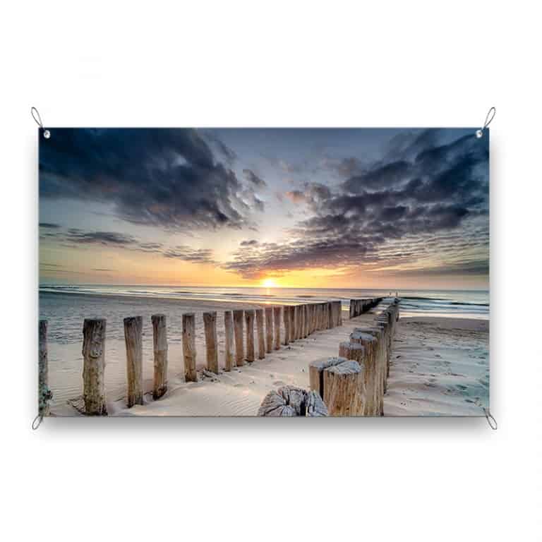 Tuinposter Golfbrekers aan de kust