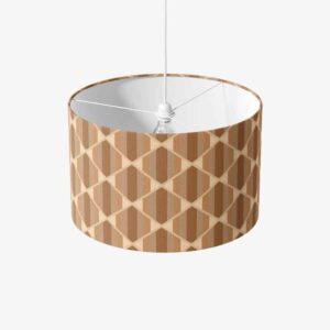 Lampenkap Retro print vakjes
