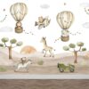 Kinderbehang Leuke dieren in actie