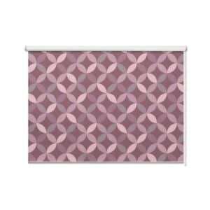 Rolgordijn Retro geometrisch roze tinten