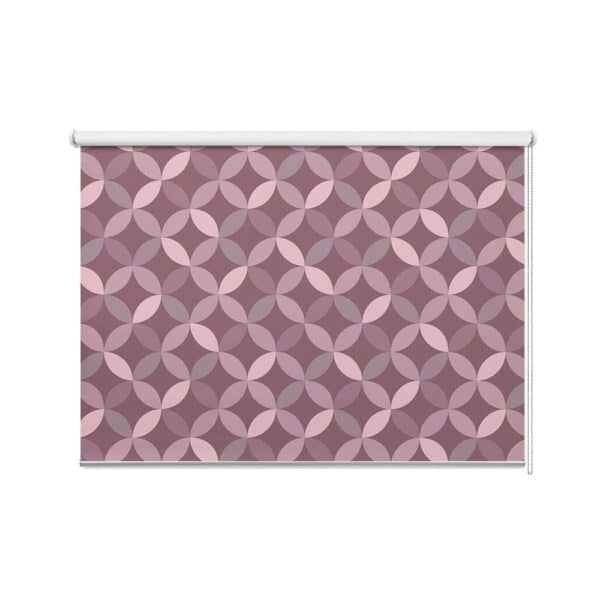Rolgordijn Retro geometrisch roze tinten