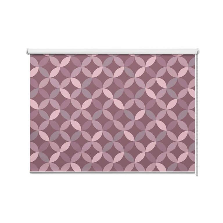 Rolgordijn Retro geometrisch roze tinten