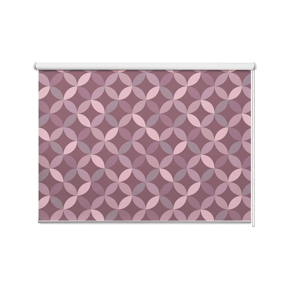 Rolgordijn Retro geometrisch roze tinten