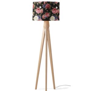Lampenkap Botanische rozen patroon gekleurd