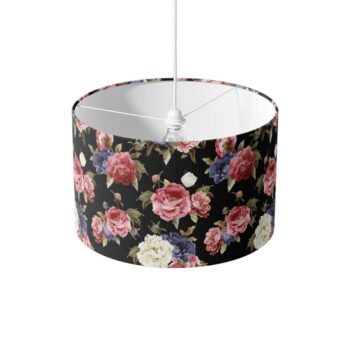 Lampenkap Botanische rozen patroon gekleurd