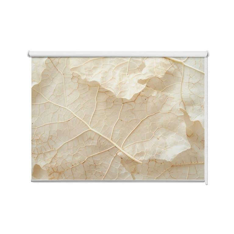 Rolgordijn Bladeren met lichte nerven