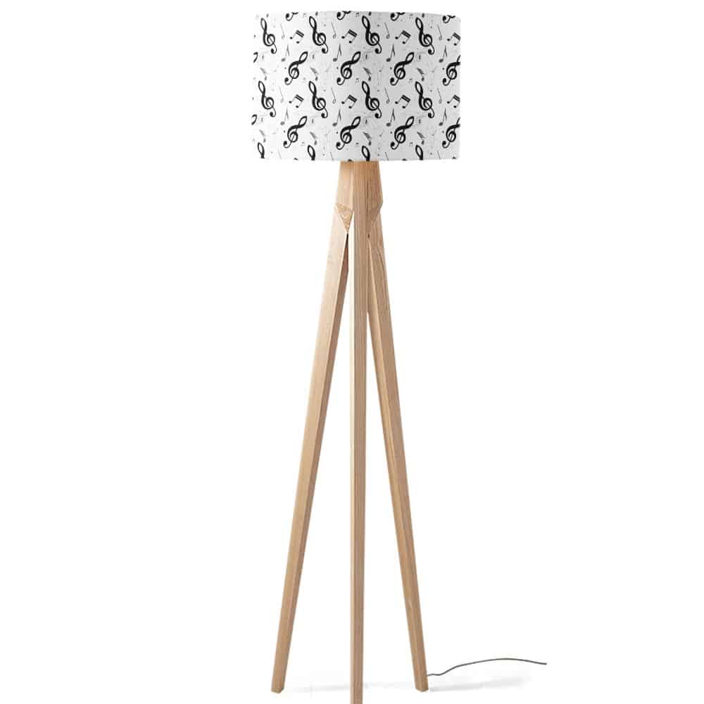 Lampenkap Muzieknoten door elkaar