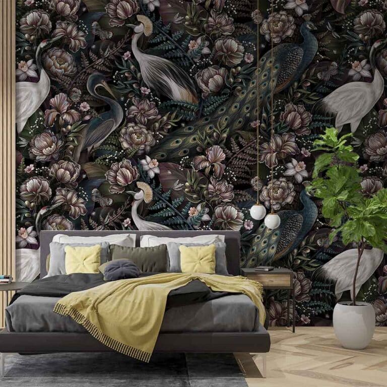 Fotobehang Pauw pelikaan kraanvogel