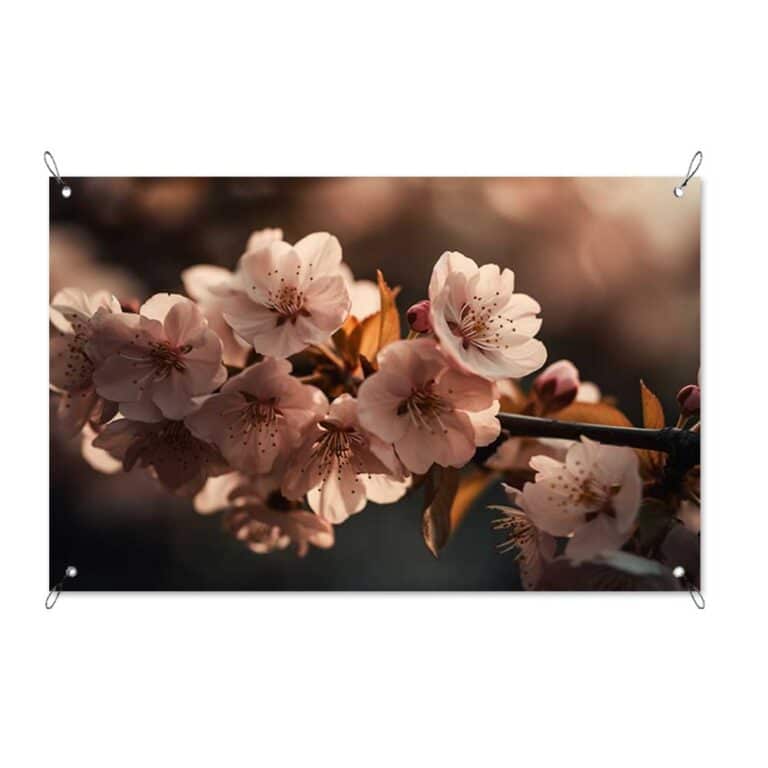 Tuinposter vintage kersenbloesem