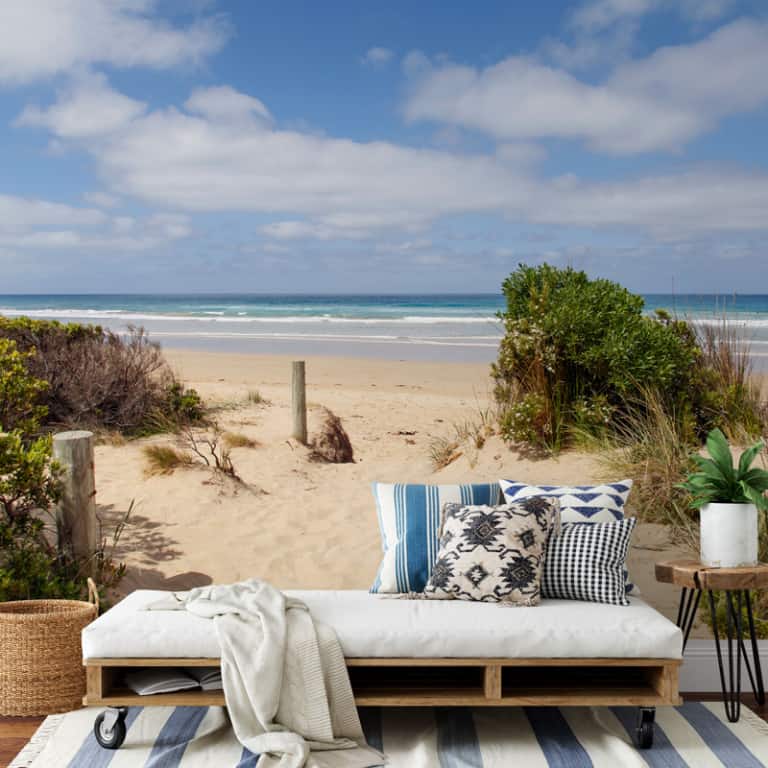 Fotobehang Zomerdag aan het strand