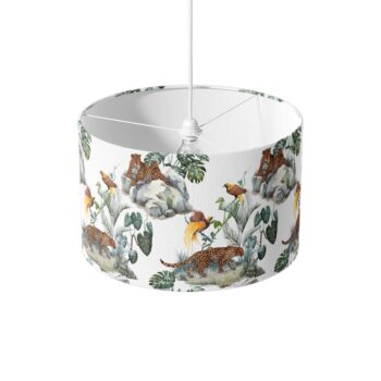 Lampenkap Luipaarden en paradijsvogel patroon
