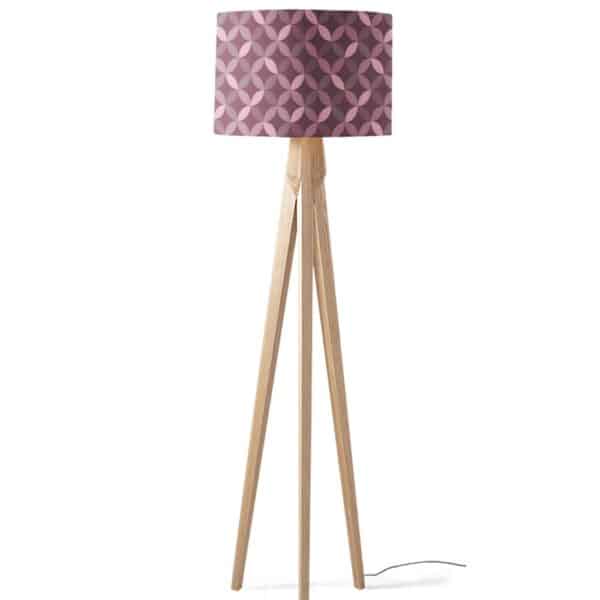 Lampenkap Retro geometrisch roze