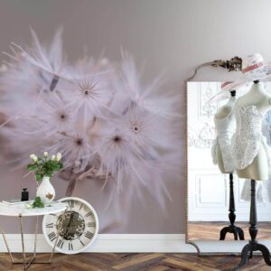 Fotobehang Blaasbloem in detail