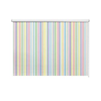 Rolgordijn Pastel gestreept patroon