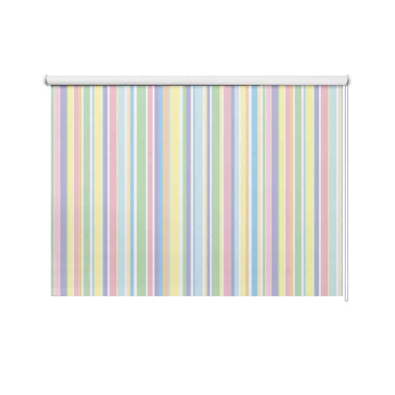 Rolgordijn Pastel gestreept patroon