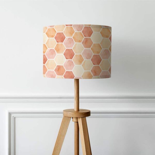 Lampenkap hexagon patroon