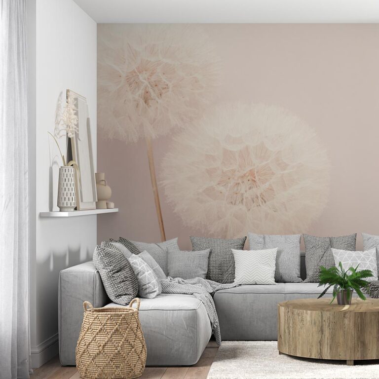 Fotobehang Paardenbloemen - bloemen behang