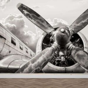 Fotobehang Propeller vliegtuig detail