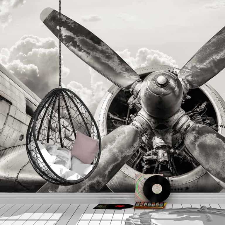 Fotobehang Propeller vliegtuig detail