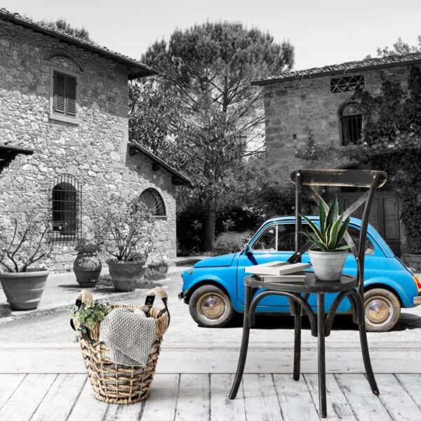 Fotobehang Fiat 500 Toscane