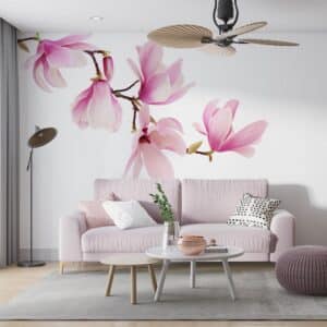 Fotobehang Magnolia tak links