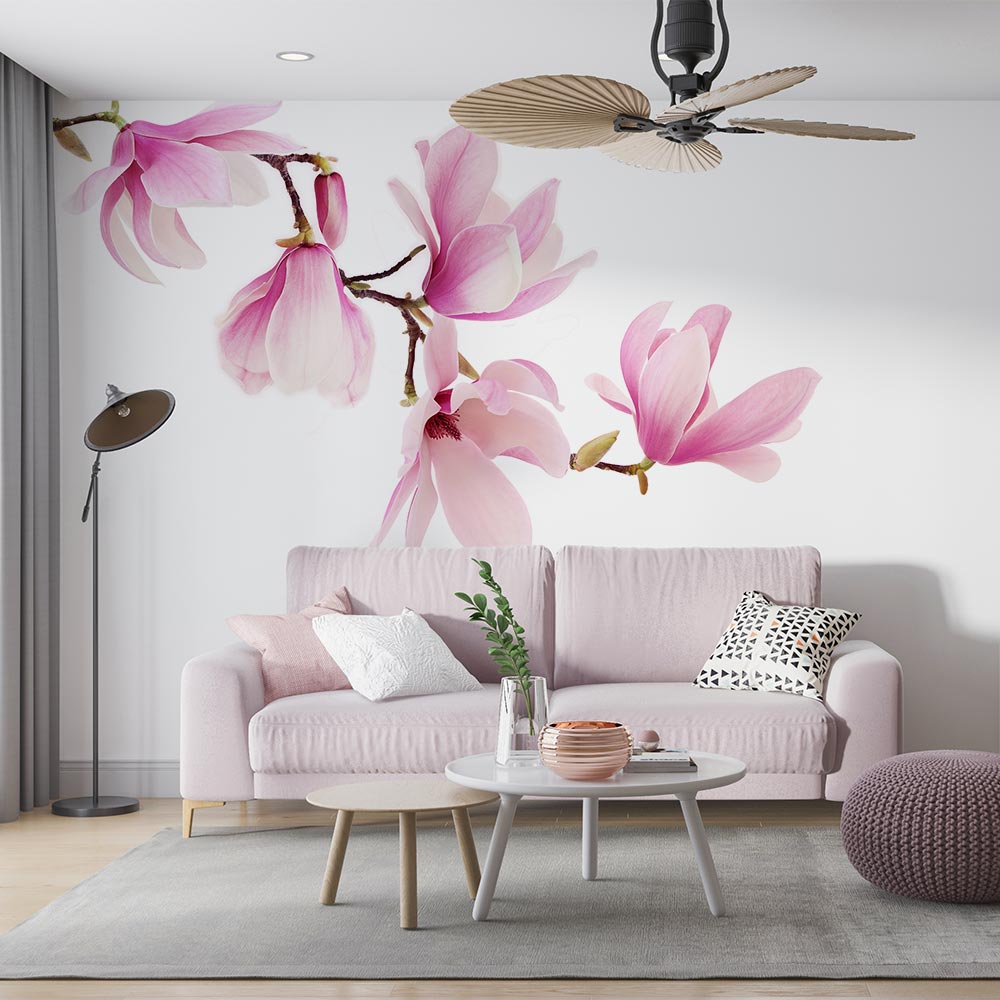 Fotobehang Magnolia tak links