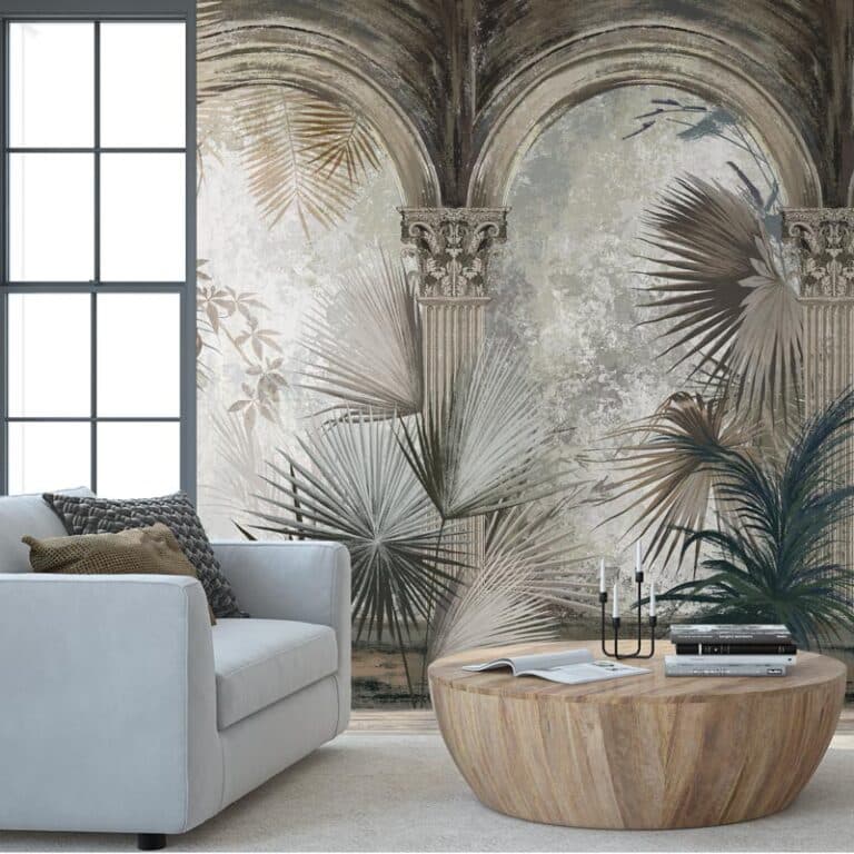 Fotobehang Klassieke jungle tuin