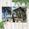 tuinposter palmbomen op het strand