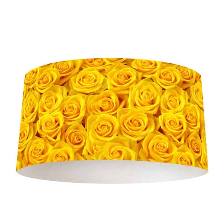 Lampenkap gele rozen