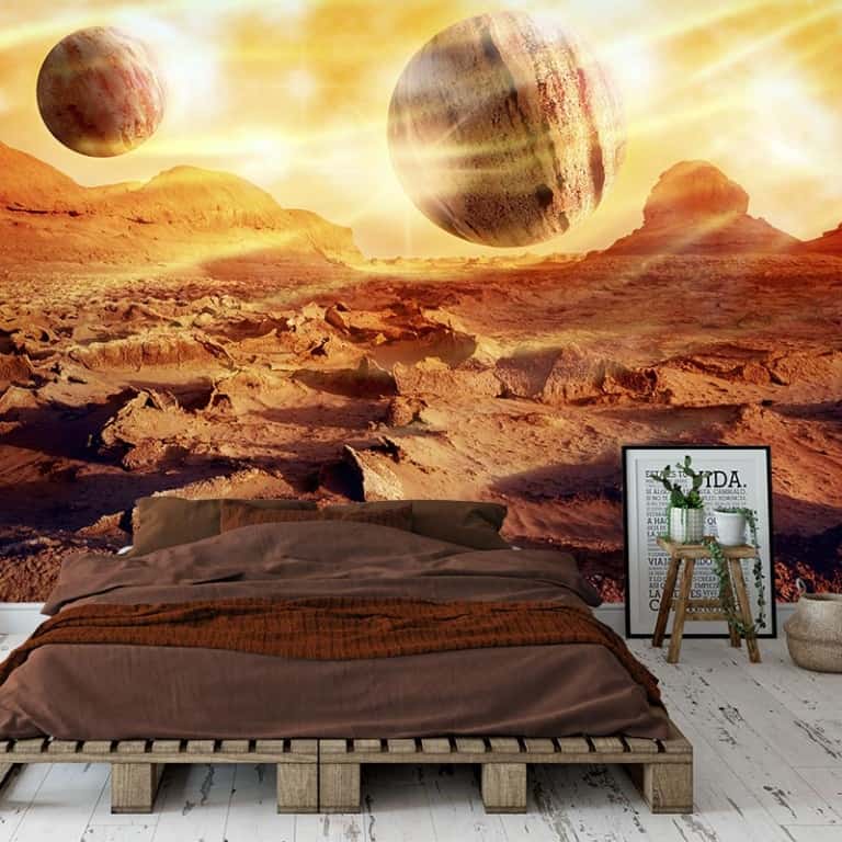 fotobehang planeten