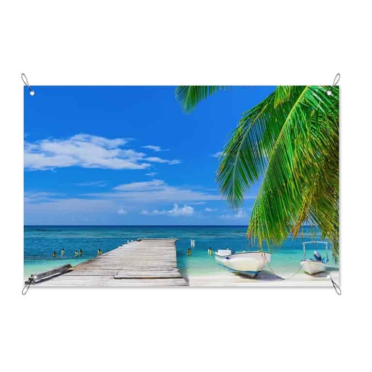 tuinposter steiger op het strand