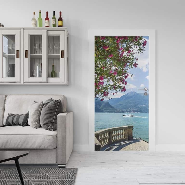 deursticker wandelen langs comomeer