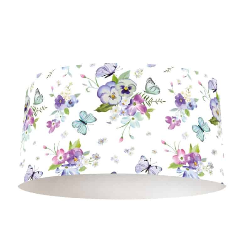 Lampenkap Vrolijke bloemen patroon
