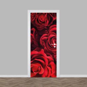 deursticker rode rozen