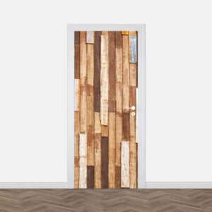 deursticker houten planken Ideursticker houten planken trend