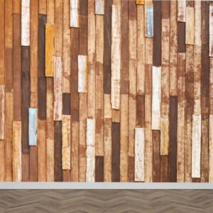 Fotobehang houten planken I