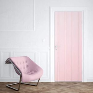 deursticker roze planken