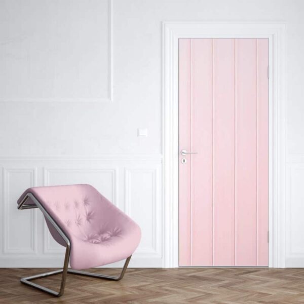 deursticker roze planken