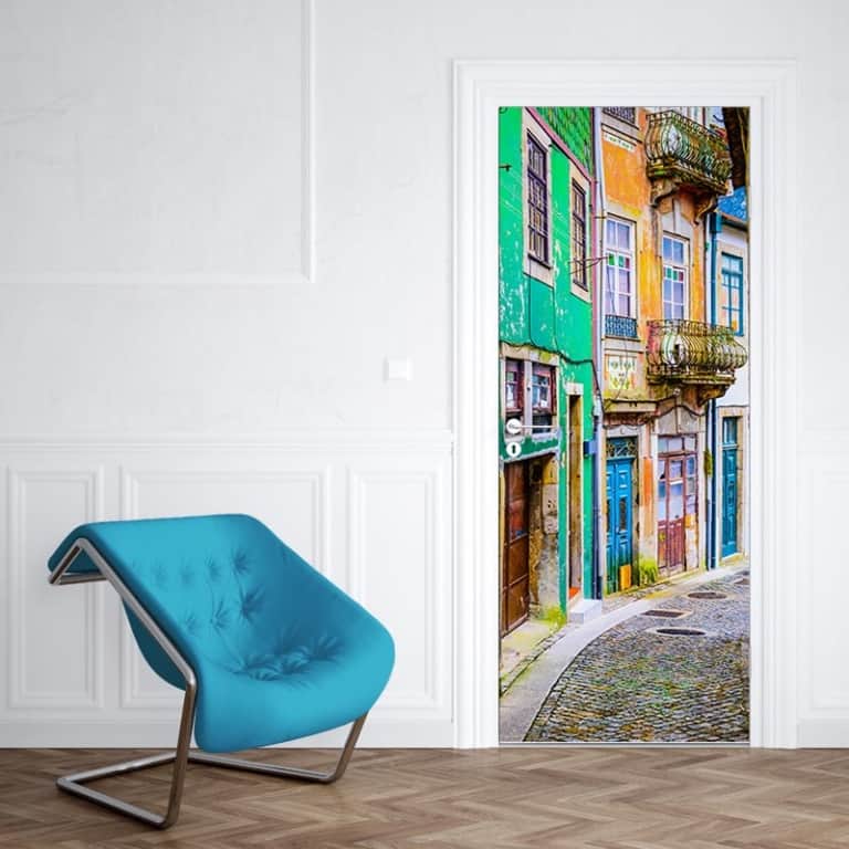 deursticker portugees straatje