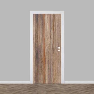 deursticker hout patroon antiek 2