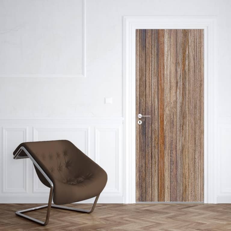deursticker Houten planken antiek