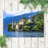 tuinposter uitzicht op het comomeer