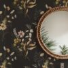 Badkamer behang Droogbloemen patroon