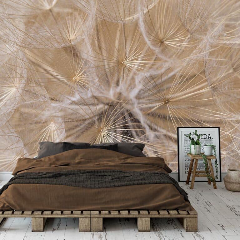 Fotobehang fotobehang paardenbloem dichtbij