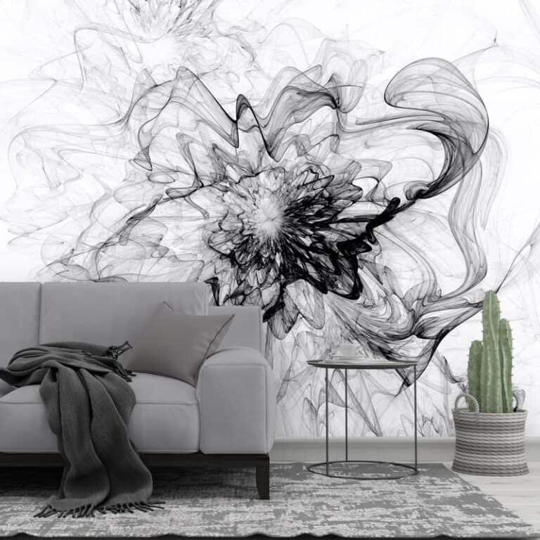 Fotobehang Abstract zwart wit